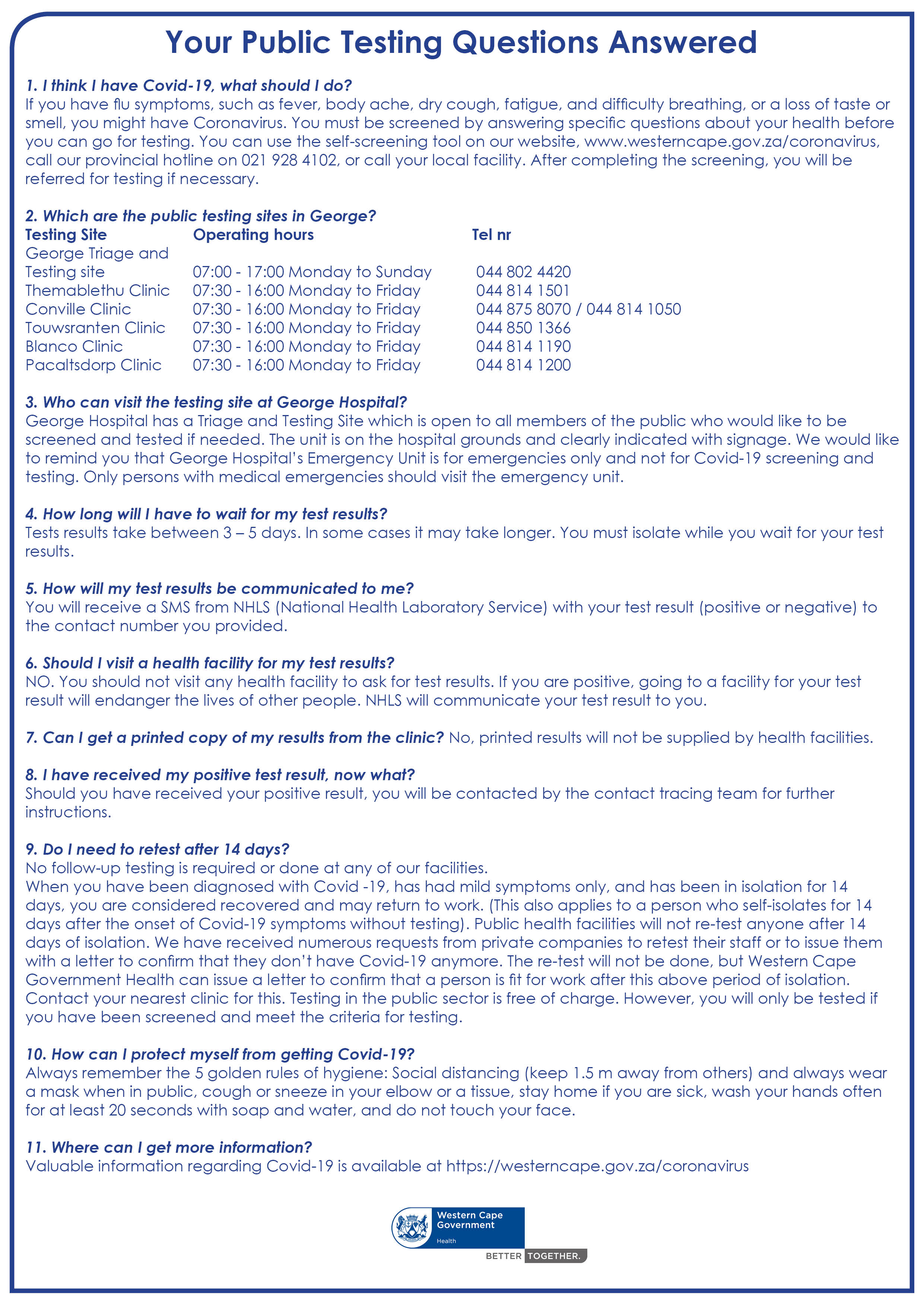 Covid Testing Your Questions Answered George Herald
