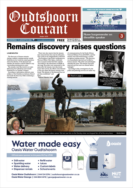 Oudtshoorn Courant 12 Augustus 2026