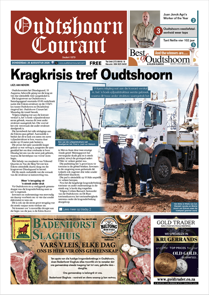 Oudtshoorn Courant 20 Augustus 2026