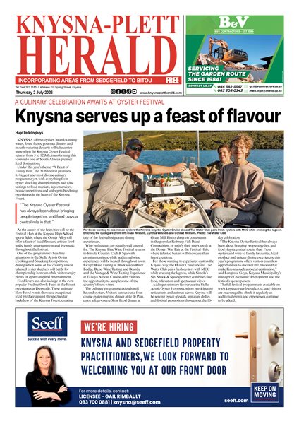 Knysna Plett Herald 2 July 2026