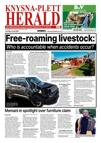 Knysna Plett Herald 16 July 2026