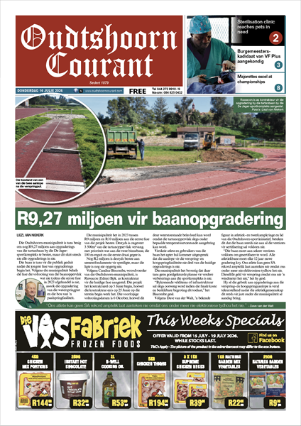 Oudtshoorn Courant 16 Julie 2026