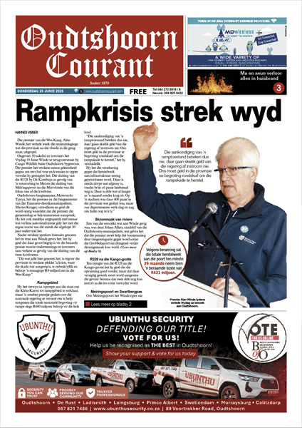 Oudtshoorn Courant 26 Junie 2026