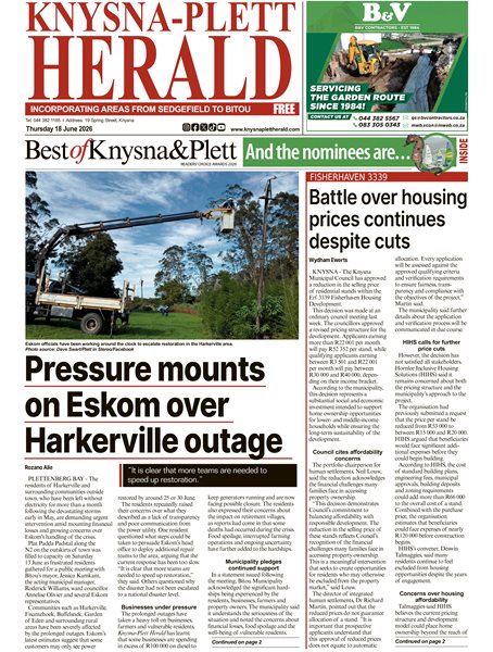 Knysna Plett Herald 18 June 2026