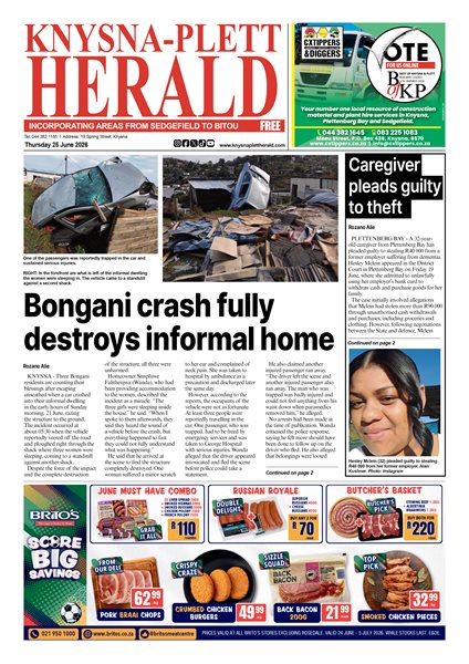 Knysna Plett Herald 25 June 2026
