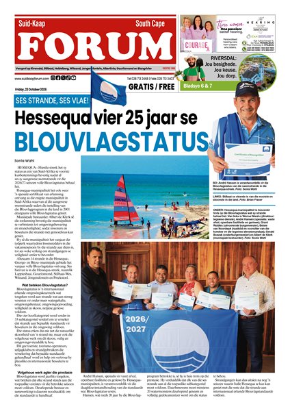 Suid-Kaap Forum 23 Oktober 2026