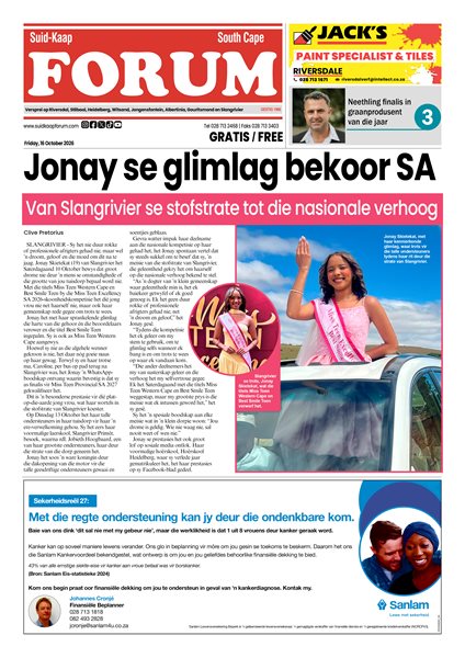Suid-Kaap Forum 17 October 2026