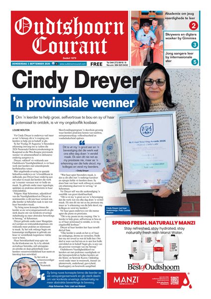 Oudtshoorn Courant 3 September 2026