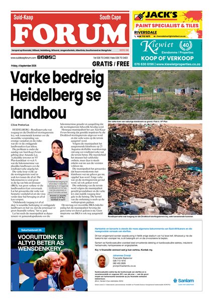 Suid-Kaap Forum 4 September 2026