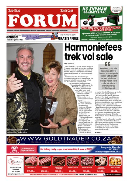 Suid-Kaap Forum 25 September 2026