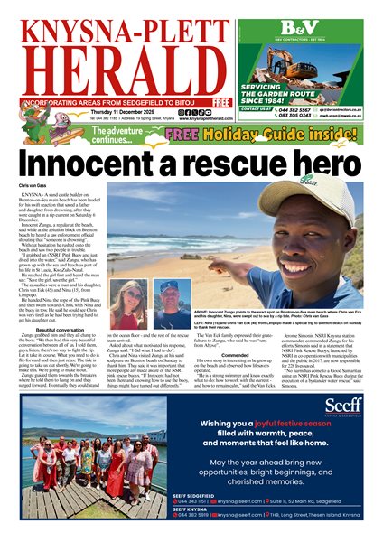 Knysna-Plett Herald 11 December 2025