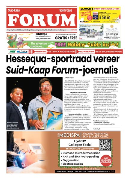 Suid-Kaap Forum 12 Desember 2025