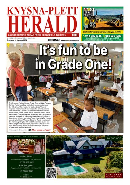 Knysna-Plett Herald 15 January 2026