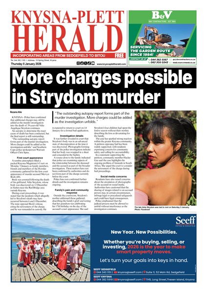 Knysna-Plett Herald 8 January 2026 