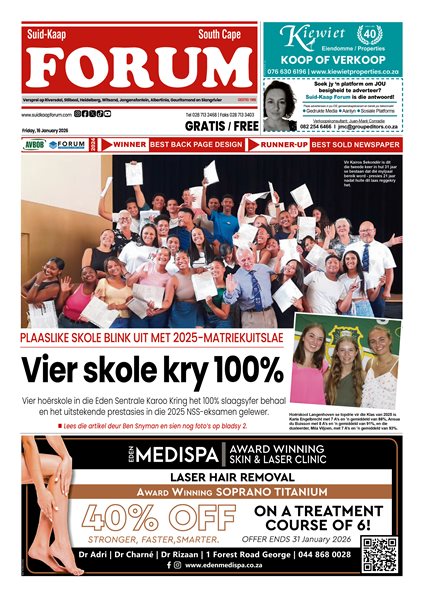 Suid-Kaap Forum 16 January 2026