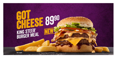 Keep the Dezemba vibes going with the NEW Cheeseburger promo from Steers®