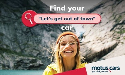 Find your perfect car with motus.cars' latest advertising campaign