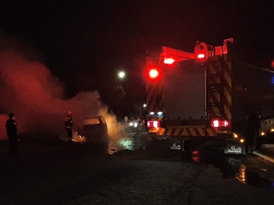 Voertuig brand uit, bestuurder ongedeerd