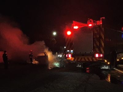 Voertuig brand uit, bestuurder ongedeerd