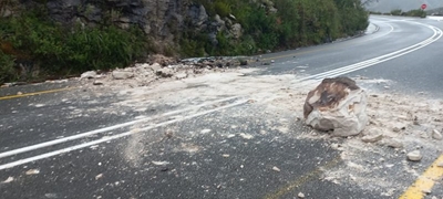 Mudslide in Outeniqua Pass