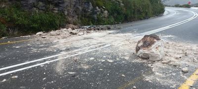 Mudslide in Outeniqua Pass