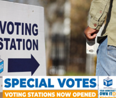 Pretoria elderly man happy to cast his special vote on the last day