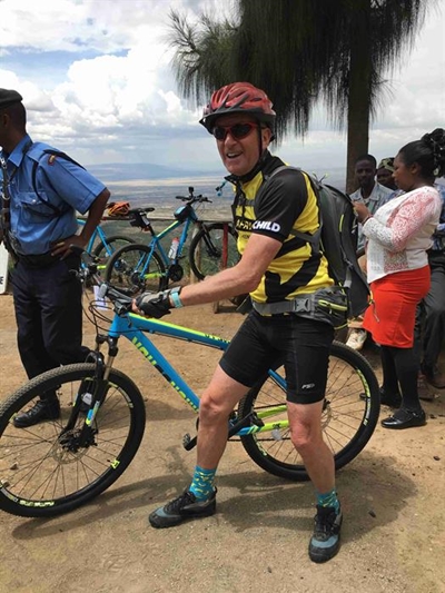 70-year-old cycles 500km in Kenya