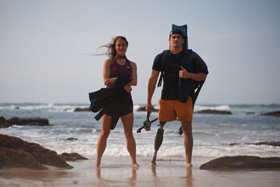 Buffels Bay shark bite survivor swims with sharks