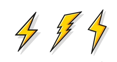 Power failure due to lightning strike