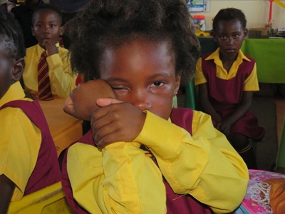 My first day of school at Tyholora Primary