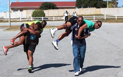 Law enforcement recruits prove fitness