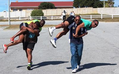 Law enforcement recruits prove fitness