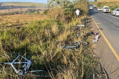 11 cyclists struck by vehicle in horror accident, 1 killed 
