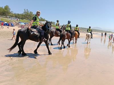 Volunteer horse patrols back on the beach this season