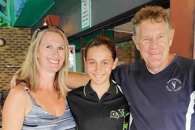 Linèl in underwater hockey nationals