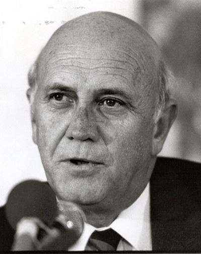 President expresses condolences to the De Klerk family