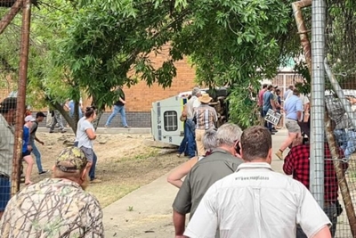 Shots fired as police and farmers clash outside farm murder court case