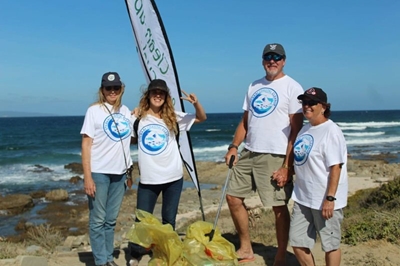 Coastal cleanup kicks of