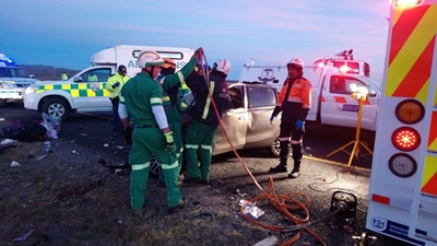 Groot ongeluk buite Laingsburg
