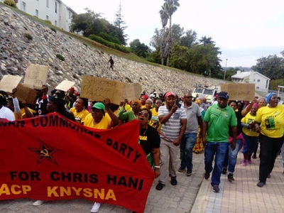 ANC members march to hospital