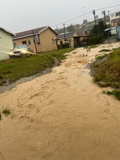 Hornlee residents affected by flooding