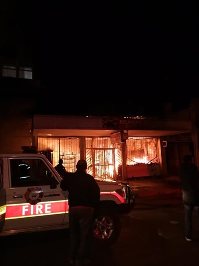 Belinda's Cafe destroyed in fire