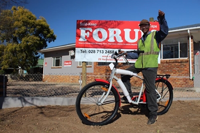 Ongekende vreugde oor nuwe fiets