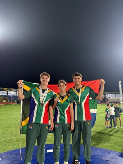 Golden trio bags 5 Africa medals