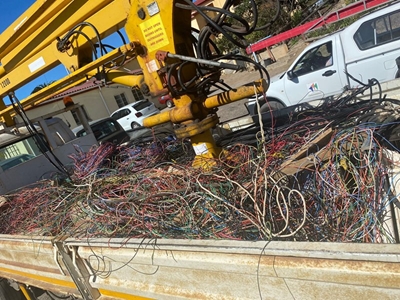 Mini substation damaged 