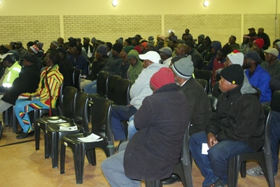 Crime concerns highlighted at men's corner meeting