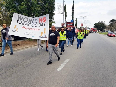 Silent march for World No Tobacco Day