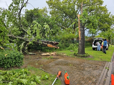 Stormy weather conditions lead to damage