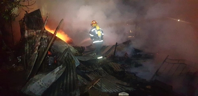 Man sterf in vlamme