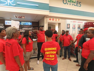 EFF promises action after 'cashiers stripped naked' incident
